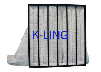 Weißer Taschen-Luftfilter-Plastikrahmen mit nicht Geweben
