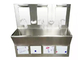 SUS304 316L Reinraum-Ausrüstungen mit hoher Rückwand Medizinisches Krankenhaus-Handwaschbecken