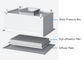 Kasten-/Filter-Kasten der hohe Leistungsfähigkeits-Filter-Ausgang-Dichtungs-HEPA des Cleanroom-HEPA