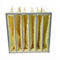 Gelber rahmen-Beutelfilter-/Taschen-Luftfilter der Farbchemikalienbeständigkeits-F9 Aluminium