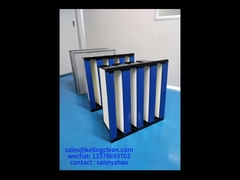Kunststoffrahmen-V-Bankfilter für die Filtration von Reinräumen und Leistung in industriellen Umgebungen