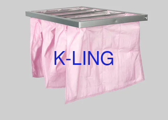 Nicht gewebter Sack Material Taschenluftfilter mit quadratischer Form für eine effektive Luftreinigung