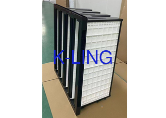 W-Form V-Bank-Typ HEPA-Filter Kunststoff mittlerer industrieller Mikro-Luftfilter