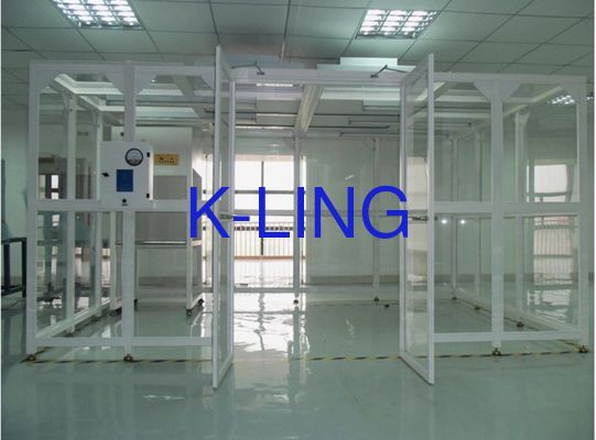 Moduläres Reinraumsystem mit integrierter LED-Beleuchtung ISO5 ISO6 ISO7 ISO8 Reinigungsgrad und PVC-Bodenmaterial