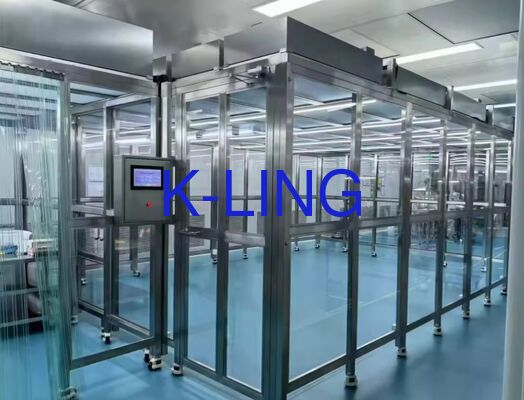 Modularer Reinraum der Klasse 1000 mit 50 mm Dicke und HEPA/ULPA-Filtern für die Halbleiterherstellung