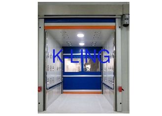 Rollen-Tür-Luft-Duschreinraum PVCs schneller mit weißes/rotes Blau-Farbe