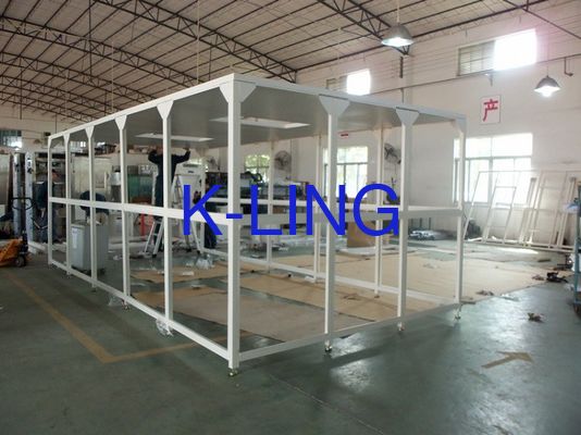 Reinraum mit PVC-Filmwand und Laminar-Flow-Standort