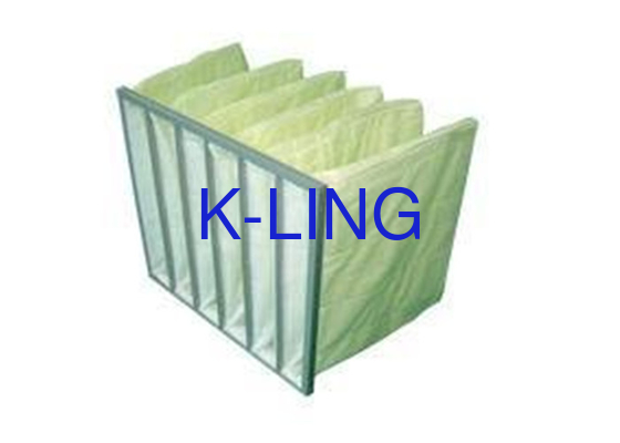 Kunstfaser-Pocket-Luftfilter mit 80% Luftfeuchtigkeit Anfangsdruck 50 Pa
