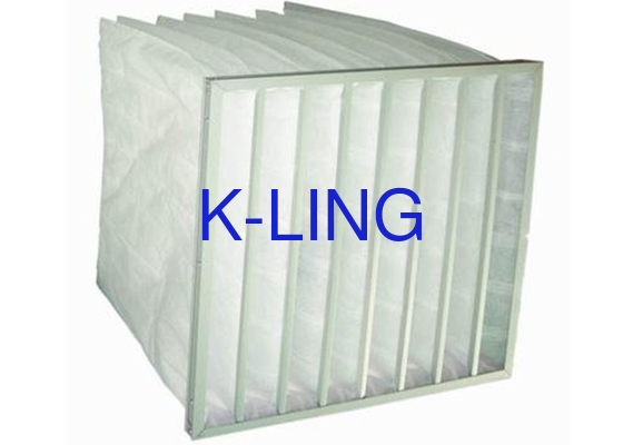 80% Luftfeuchtigkeit Taschenluftfilter mit Aluminiumrahmen und synthetischen Fasern