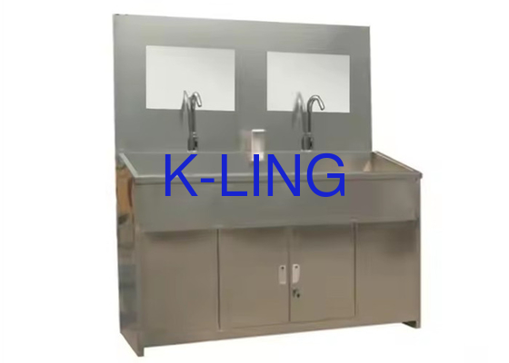 Edelstahl 304 individuell angepasste medizinische Waschbecken mit Fußschalter Kick