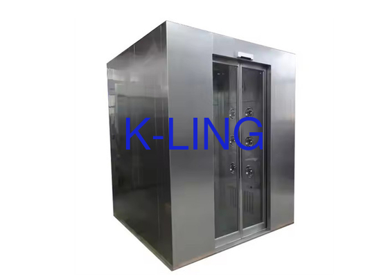 220V/50Hz Stromversorgung kundenspezifischer Typ Luftstrom-Luftdusche mit automatischer Schiebetür