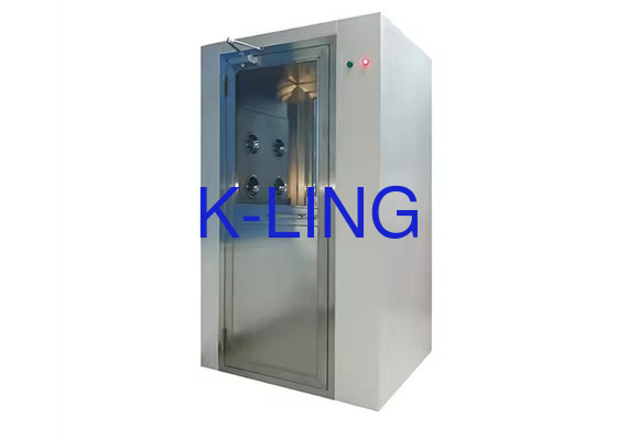 Automatische Eingangsluftdusche mit LED-Leuchten / Schwingende SS-Rahmen-Glastür