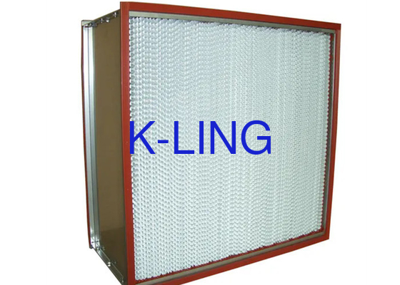 HEPA-Filter 99,995% 0,3um HEPA-Luftfilter mit AB-Klebdichtung und Hochtemperaturbeständigkeit