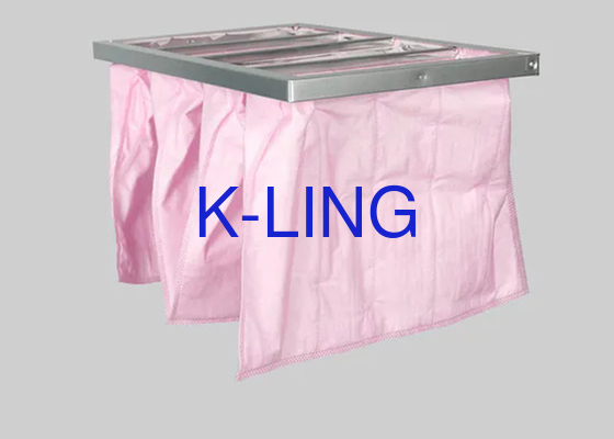 Nicht gewebter Sack Material Taschenluftfilter mit quadratischer Form für eine effektive Luftreinigung