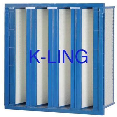 Kunststoffrahmen-V-Bankfilter für die Filtration von Reinräumen und Leistung in industriellen Umgebungen