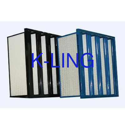 Kunststoffrahmen-V-Bankfilter für die Filtration von Reinräumen und Leistung in industriellen Umgebungen