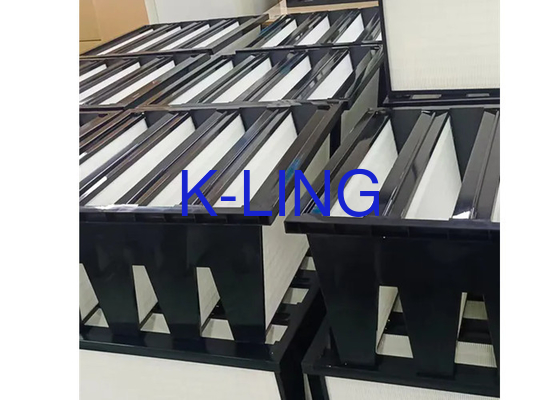 W-Form V-Bank-Typ HEPA-Filter Kunststoff mittlerer industrieller Mikro-Luftfilter