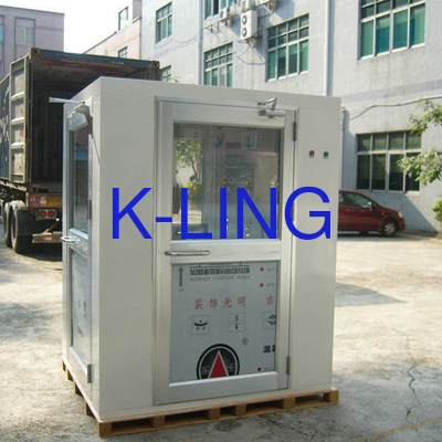 Klasse 100 Reinraum Edelstahlluftdusche mit Mikrocomputersteuerung und 1000-1500m/3 Luftstrom
