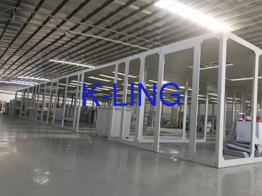 Modulares Reinraumsystem mit ISO5/6/7/8 HEPA-Filter 99,99% @0,3UM und freistehender oder an der Wand montierter Installation