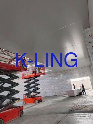 Glas-Magnesium-Sandwich-Panel aus Felswolle 50 mm Festwand Reinraum Klasse 1000 ISO5 ISO6 ISO7 Reinigungsstufe Wandpaneelsysteme