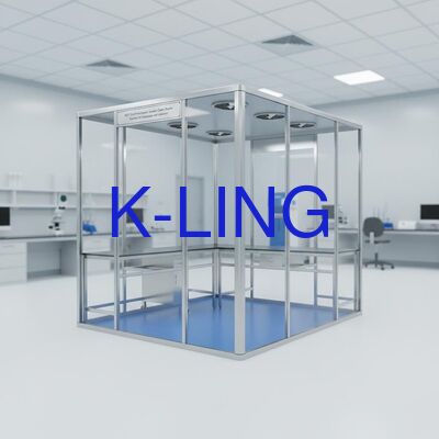 Modularer Reinraum mit HEPA-Filter 99,99% bei 0,3 UM und ISO5/6/7/8-Reinigungsgrad mit integrierter LED-Beleuchtung
