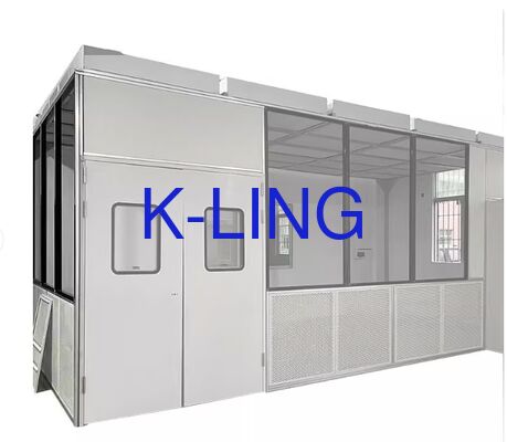 Modularer Reinraum mit ISO5/ISO6/ISO7/ISO8-Reinigungsgrad, HEPA-Filter und Vorfilterluftfilterung und modularer Installation
