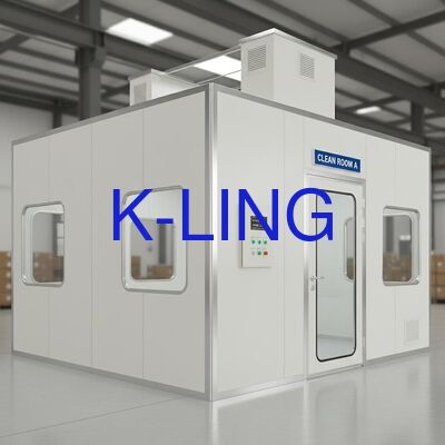 Modularer Reinraum mit HEPA-Filter und Vorfilter, Glas-Magnesium-Sandwich-Panel aus Felswolle 50 mm und ISO5 bis ISO8 Reinheitsgrad