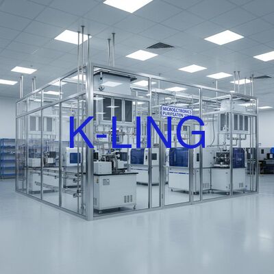 Modularer Reinraum mit ISO5/ISO6/ISO7/ISO8-Reinigungsgrad, HEPA-Filter und Vorfilterluftfilterung und modularer Installation
