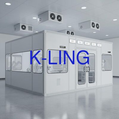 Modulare Reinraum-Einheit mit Epoxid-PVC-Boden und ISO-Klasse 5-8 HVAC-System