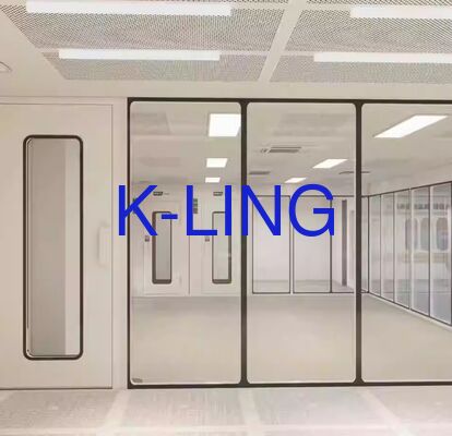 PVC Vinyl Floor Modular Cleanroom With Integrated Ceiling HEPA Filters Easy To Clean And Maintain Modular Cleanroom Space