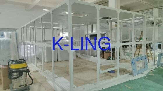 Modularer Reinraum mit PVC-Vinylboden, Staubfreier Reinraumlösungen für kontrollierte Umgebungen