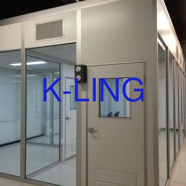 Modularer Reinraum mit HEPA-Filter und Vorfilter, Glas-Magnesium-Sandwich-Panel aus Felswolle 50 mm und ISO5 bis ISO8 Reinheitsgrad