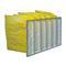 Gelber rahmen-Beutelfilter-/Taschen-Luftfilter der Farbchemikalienbeständigkeits-F9 Aluminium