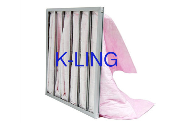 Mittlere Taschen-Luftfilter-Tasche der Leistungsfähigkeits-F5-F9 mit synthetischer Faser