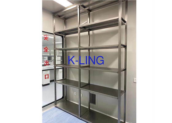 Kundengebundenes Edelstahl-Speicher-Regal der Größen-304 für Reinraum-Fabrik