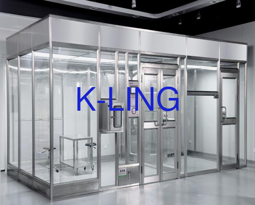 Cleanroom H14 Hardwall mit Polieroberflächenbehandlung ≥500 Lux Lighting