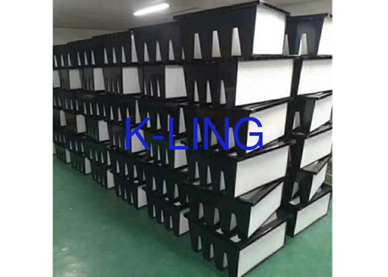 Staubkapazität Glasfaser V Bank Luftfilter F7-F9 für Anwendungen bei Temperaturen von 80 °C