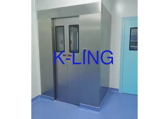 220V/50Hz Stromversorgung kundenspezifischer Typ Luftstrom-Luftdusche mit automatischer Schiebetür