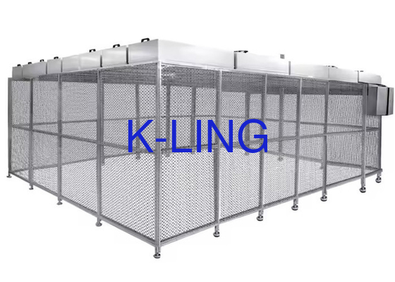 Maßgeschneiderte Trennwand Softwall Reinraum mit Aluminiumrahmen