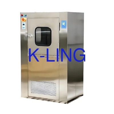 PLC-Steuerung Luftdusche Passbox in weißer Farbe angepasste Größe für kontrollierte Umgebung