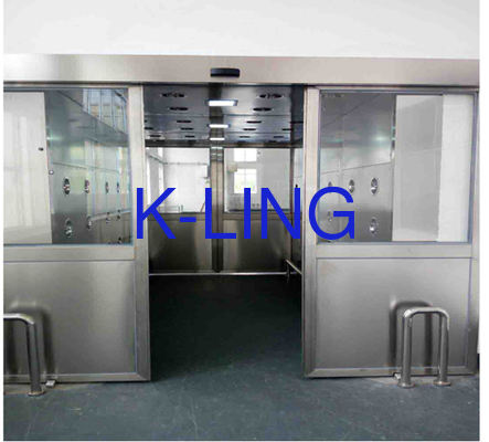 Edelstahl-Luftduschentunnel aus SUS304 T 1,0 mm Material für kontrollierte Kontamination in industriellen Reinräumen