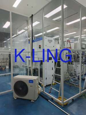 Schnelle Montage und Demontage Softwall Reinraum mit Hepafiltration 99,99%@0,3um und Pulver beschichtet Modular Reinraum aus Stahl