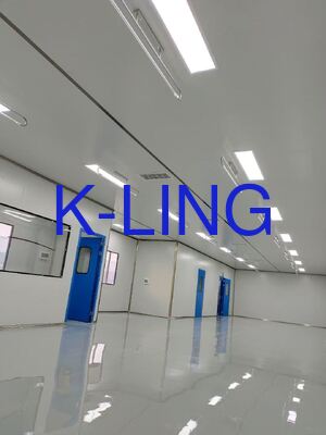 Modularer Reinraum mit einem Geräuschpegel von weniger als 65 dB und einem Reinigungslicht von mehr als 300 Lux für die Normen der Klasse 1000/ISO5/ISO6/ISO7