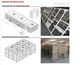 Klassen-Apotheke Softwall-Reinraum 1000 110V 60HZ mit HEPA-Filtration