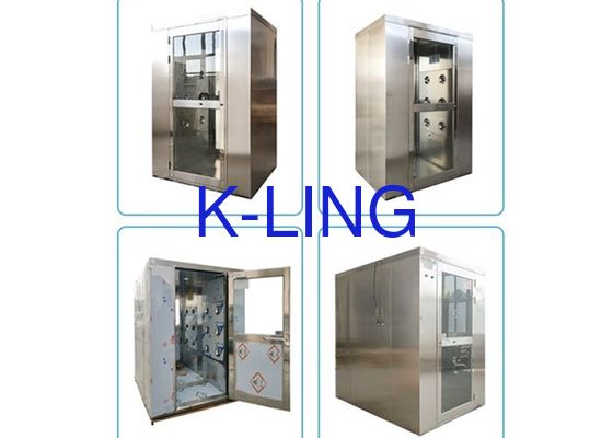 Verriegelungs-doppelte Pendeltür SUS201 Cleanroom-Luft-Dusche