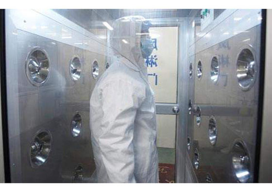 Elektrische Verriegelungs-Doppeltüren-Luft-Duschtunnel für Cleanroom