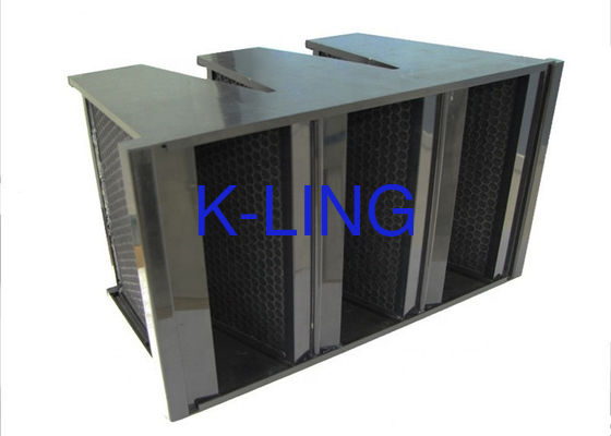 V-Zellaktivkohle-granulierter Luftfilter entfernen Geruch-Geruch mit ABS Rahmen