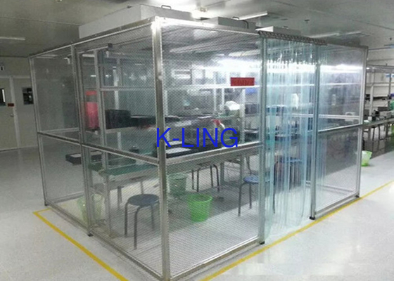 Apotheke modulares Edelstahl-Quadrat-Rohr der Softwall-Cleanroom-Klassen-100000