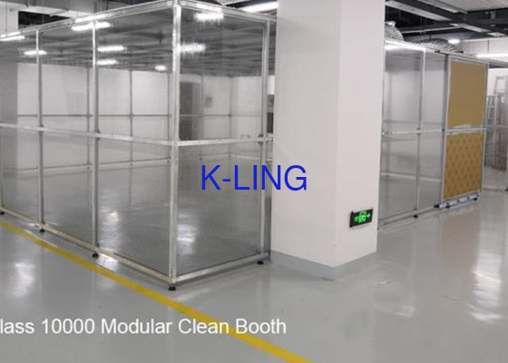 Pharmazeutische Reinraum-Ausrüstungs-Aluminiumstruktur-Rahmen Softwall-Reinraumkabine-FFU